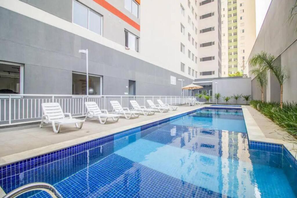 Novo Studio Zafira Metro Bras C/ Piscina 상파울루 외부 사진